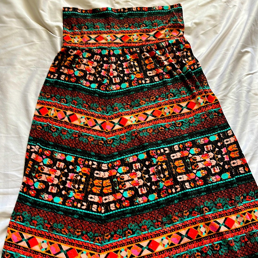 Long tribal thigh/midi skirt from Mossimo Supply Co.